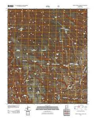 Burnt Corral Canyon New Mexico Historical topographic map, 1:24000 scale, 7.5 X 7.5 Minute, Year 2011