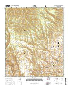 Burnt Corral Canyon New Mexico Current topographic map, 1:24000 scale, 7.5 X 7.5 Minute, Year 2017