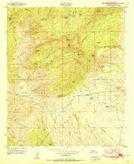 Burro Peak New Mexico Historical topographic map, 1:24000 scale, 7.5 X 7.5 Minute, Year 1951