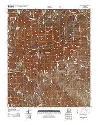 Burro Peak New Mexico Historical topographic map, 1:24000 scale, 7.5 X 7.5 Minute, Year 2011