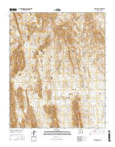 Bustos Well New Mexico Current topographic map, 1:24000 scale, 7.5 X 7.5 Minute, Year 2017