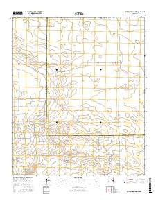 Button Mesa North New Mexico Current topographic map, 1:24000 scale, 7.5 X 7.5 Minute, Year 2017