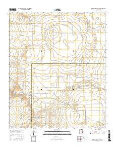 Button Mesa South New Mexico Current topographic map, 1:24000 scale, 7.5 X 7.5 Minute, Year 2017