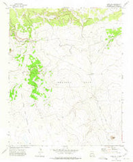 Cabra Hill New Mexico Historical topographic map, 1:24000 scale, 7.5 X 7.5 Minute, Year 1972