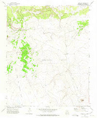 Cabra Hill New Mexico Historical topographic map, 1:24000 scale, 7.5 X 7.5 Minute, Year 1972