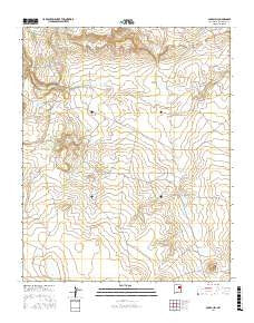Cabra Hill New Mexico Current topographic map, 1:24000 scale, 7.5 X 7.5 Minute, Year 2017