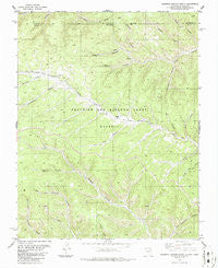 Caliente Canyon North New Mexico Historical topographic map, 1:24000 scale, 7.5 X 7.5 Minute, Year 1986