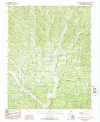 Caliente Canyon South New Mexico Historical topographic map, 1:24000 scale, 7.5 X 7.5 Minute, Year 1986