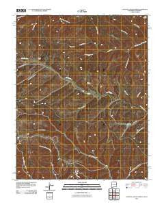 Caliente Canyon North New Mexico Historical topographic map, 1:24000 scale, 7.5 X 7.5 Minute, Year 2010