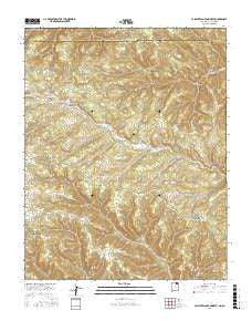 Caliente Canyon North New Mexico Current topographic map, 1:24000 scale, 7.5 X 7.5 Minute, Year 2017