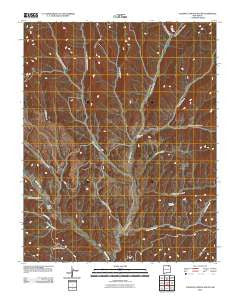 Caliente Canyon South New Mexico Historical topographic map, 1:24000 scale, 7.5 X 7.5 Minute, Year 2010
