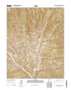 Caliente Canyon South New Mexico Historical topographic map, 1:24000 scale, 7.5 X 7.5 Minute, Year 2013