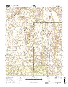 Camaleon Draw East New Mexico Current topographic map, 1:24000 scale, 7.5 X 7.5 Minute, Year 2017
