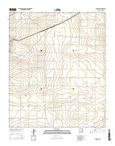 Campbell New Mexico Current topographic map, 1:24000 scale, 7.5 X 7.5 Minute, Year 2017
