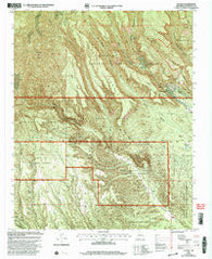 Canada New Mexico Historical topographic map, 1:24000 scale, 7.5 X 7.5 Minute, Year 2002