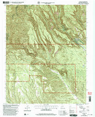 Canada NW New Mexico Historical topographic map, 1:24000 scale, 7.5 X 7.5 Minute, Year 2002