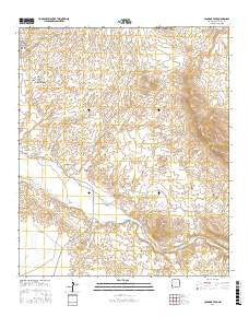 Canador Peak New Mexico Current topographic map, 1:24000 scale, 7.5 X 7.5 Minute, Year 2017