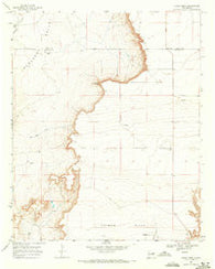 Candy Mesa New Mexico Historical topographic map, 1:24000 scale, 7.5 X 7.5 Minute, Year 1968