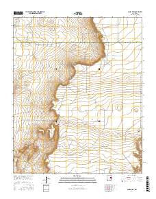 Candy Mesa New Mexico Current topographic map, 1:24000 scale, 7.5 X 7.5 Minute, Year 2017