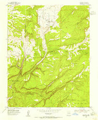 Canjilon New Mexico Historical topographic map, 1:24000 scale, 7.5 X 7.5 Minute, Year 1953