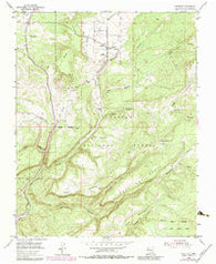 Canjilon New Mexico Historical topographic map, 1:24000 scale, 7.5 X 7.5 Minute, Year 1953