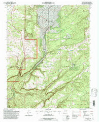Canjilon New Mexico Historical topographic map, 1:24000 scale, 7.5 X 7.5 Minute, Year 1995