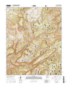 Canjilon New Mexico Current topographic map, 1:24000 scale, 7.5 X 7.5 Minute, Year 2017