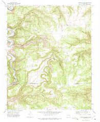 Canon Encierro New Mexico Historical topographic map, 1:24000 scale, 7.5 X 7.5 Minute, Year 1971