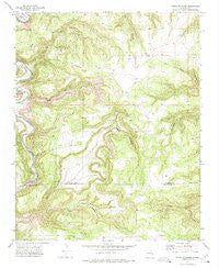 Canon Encierro New Mexico Historical topographic map, 1:24000 scale, 7.5 X 7.5 Minute, Year 1971