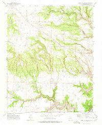 Canon Las Cuevas New Mexico Historical topographic map, 1:24000 scale, 7.5 X 7.5 Minute, Year 1971