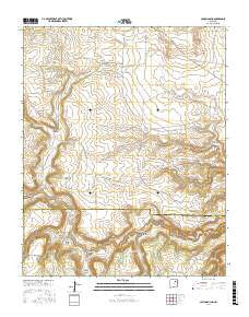Canon Ancho New Mexico Current topographic map, 1:24000 scale, 7.5 X 7.5 Minute, Year 2017