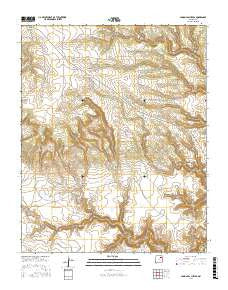 Canon Las Cuevas New Mexico Current topographic map, 1:24000 scale, 7.5 X 7.5 Minute, Year 2017