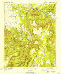 Canones New Mexico Historical topographic map, 1:24000 scale, 7.5 X 7.5 Minute, Year 1953