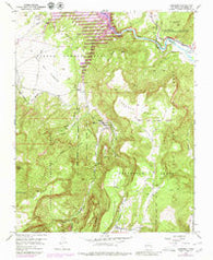 Canones New Mexico Historical topographic map, 1:24000 scale, 7.5 X 7.5 Minute, Year 1953