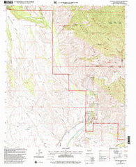 Canteen Canyon New Mexico Historical topographic map, 1:24000 scale, 7.5 X 7.5 Minute, Year 1999