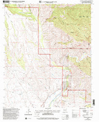 Canteen Canyon New Mexico Historical topographic map, 1:24000 scale, 7.5 X 7.5 Minute, Year 1999