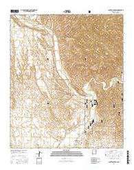 Canteen Canyon New Mexico Current topographic map, 1:24000 scale, 7.5 X 7.5 Minute, Year 2017