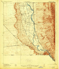 Canutillo Texas Historical topographic map, 1:62500 scale, 15 X 15 Minute, Year 1919