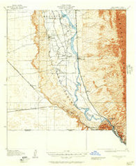 Canutillo Texas Historical topographic map, 1:62500 scale, 15 X 15 Minute, Year 1917
