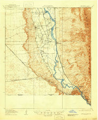 Canutillo Texas Historical topographic map, 1:62500 scale, 15 X 15 Minute, Year 1919