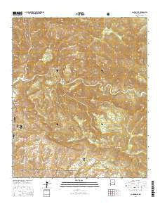 Canyon Hill New Mexico Current topographic map, 1:24000 scale, 7.5 X 7.5 Minute, Year 2017