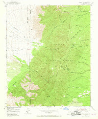Capilla Peak New Mexico Historical topographic map, 1:24000 scale, 7.5 X 7.5 Minute, Year 1954