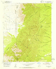 Capilla Peak New Mexico Historical topographic map, 1:24000 scale, 7.5 X 7.5 Minute, Year 1954
