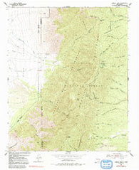 Capilla Peak New Mexico Historical topographic map, 1:24000 scale, 7.5 X 7.5 Minute, Year 1954
