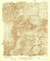 Capitan New Mexico Historical topographic map, 1:48000 scale, 15 X 15 Minute, Year 1934