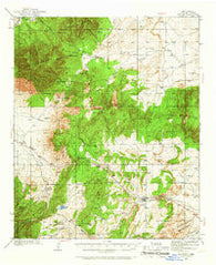 Capitan New Mexico Historical topographic map, 1:62500 scale, 15 X 15 Minute, Year 1934