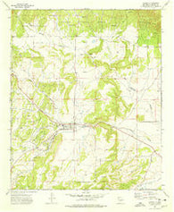 Capitan New Mexico Historical topographic map, 1:24000 scale, 7.5 X 7.5 Minute, Year 1973