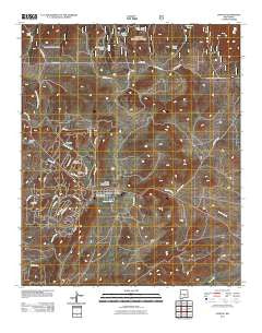 Capitan New Mexico Historical topographic map, 1:24000 scale, 7.5 X 7.5 Minute, Year 2011