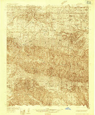 Capitan Mountains New Mexico Historical topographic map, 1:48000 scale, 15 X 15 Minute, Year 1935