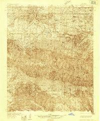 Capitan Mountains New Mexico Historical topographic map, 1:48000 scale, 15 X 15 Minute, Year 1935